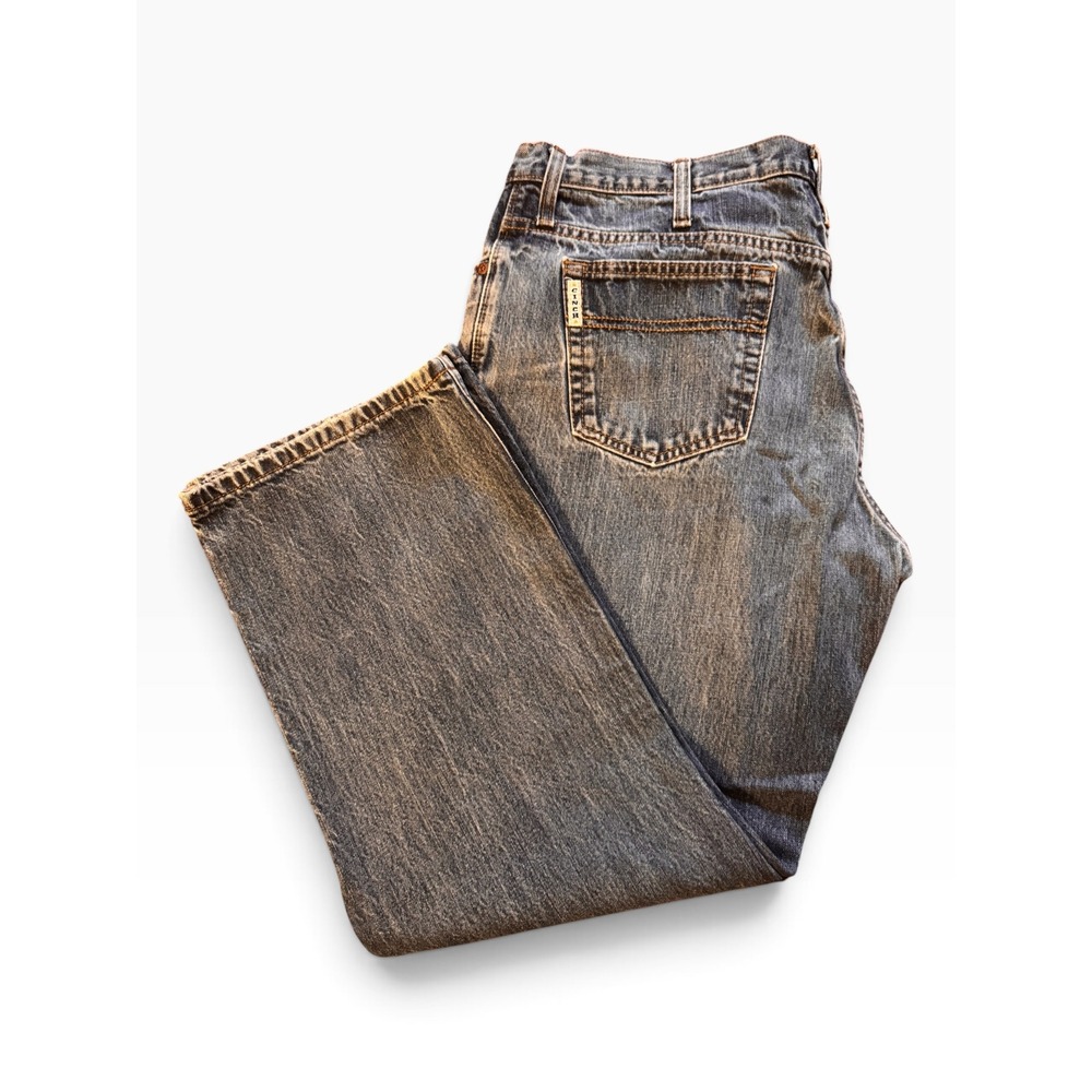 Cinch Green Label Mens Relaxed Fit Straight Leg Jeans Blue  Wash 38x30